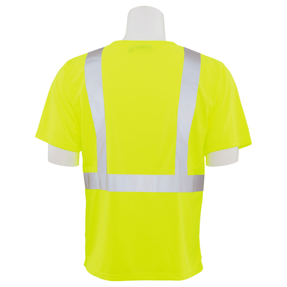ERB Safety 9601S Short-Sleeved T-shirt with Reflective Trim (Lime)
