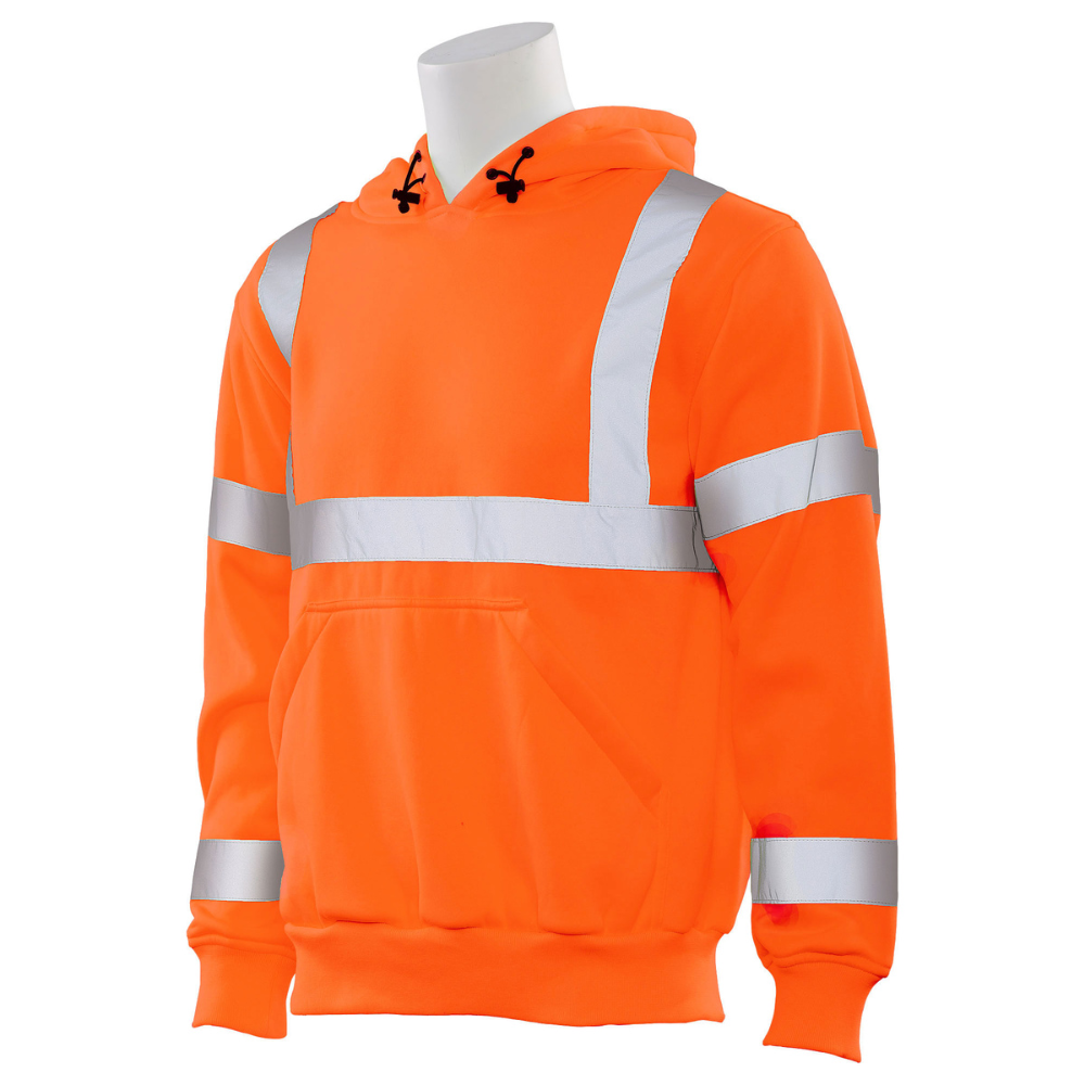 ERB Safety W376 Class 3 Pullover Hoodie (Hi-Viz Orange)