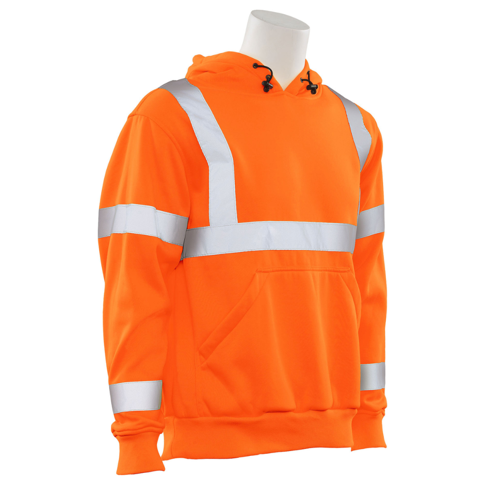 ERB Safety W376 Class 3 Pullover Hoodie (Hi-Viz Orange)