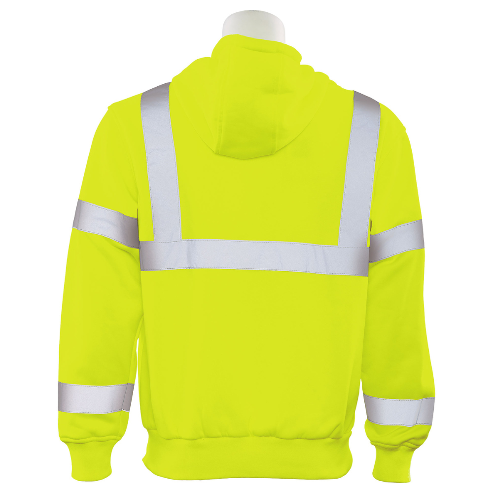 ERB Safety W376 Class 3 Pullover Hoodie (Hi-Viz Lime)