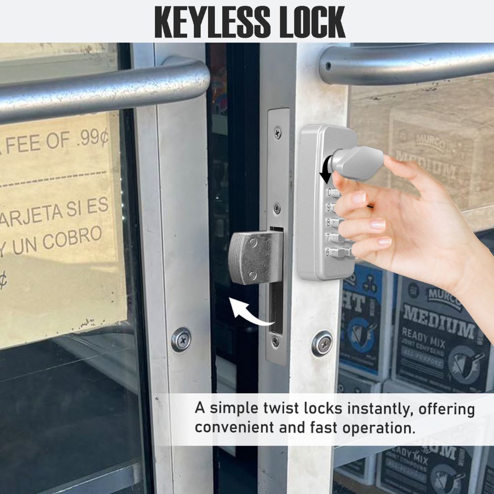 Easilok Keyless Keypad Storefront Door Lock Hookbolt SK1850 | ASE