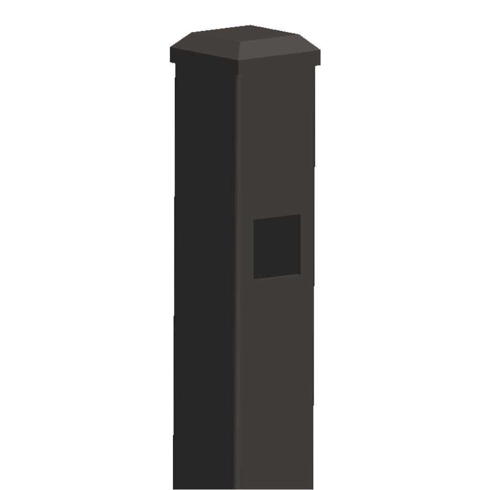 2" x 64" Residential End Post Full Double Spear Head (Bronze) | All Security Equipment