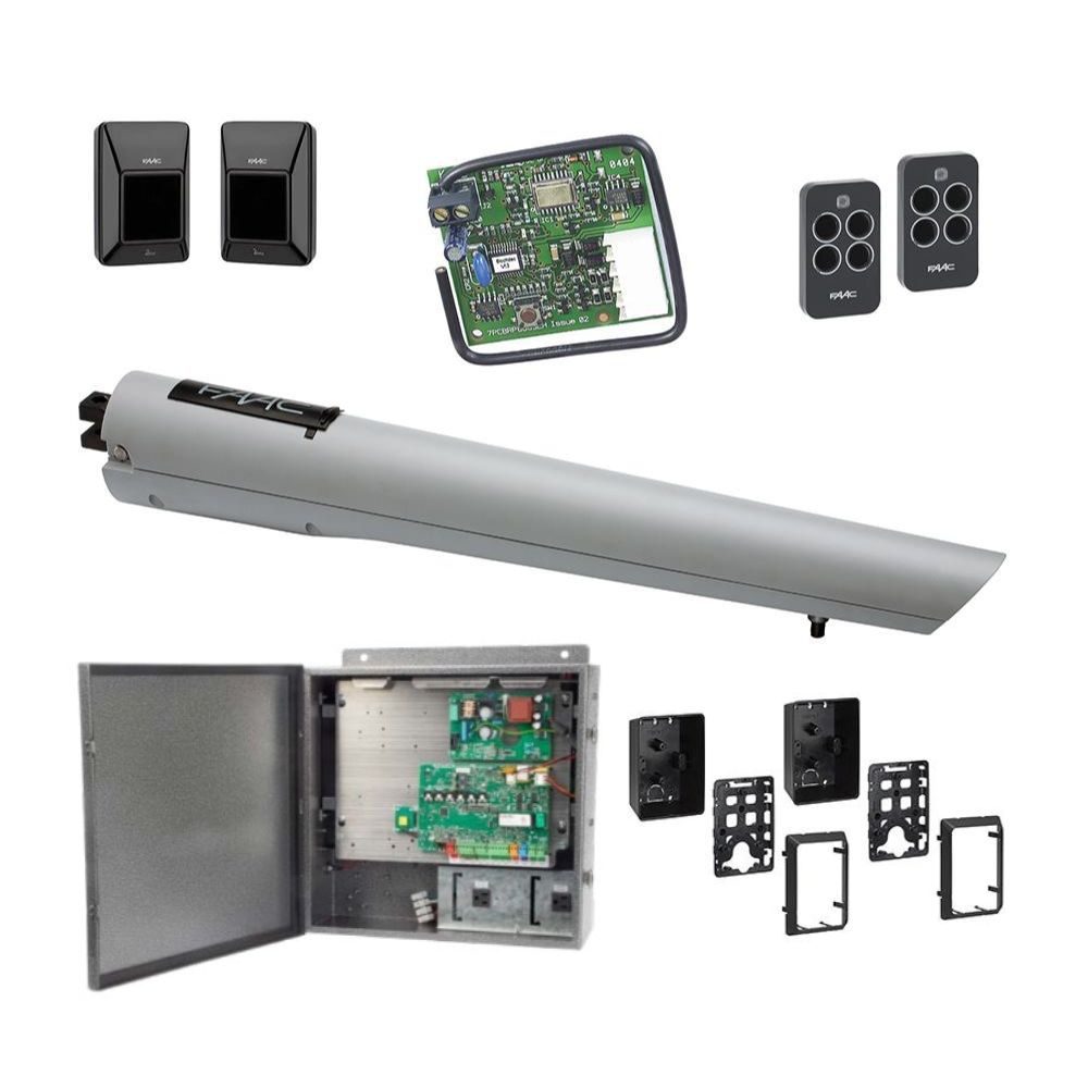 FAAC S418 24V Electromechanical Swing Gate Operator Single Kit 104301_5 | All Security Equipment