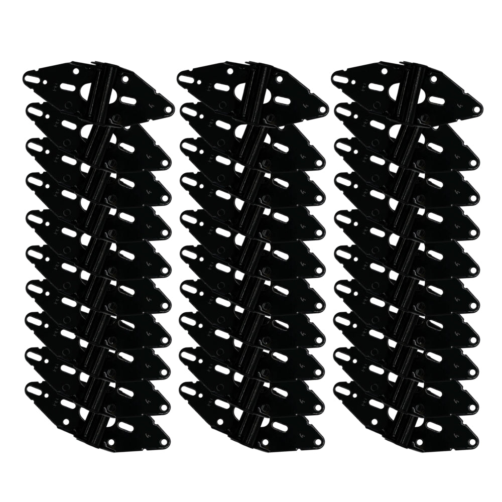 Fehr GDHINGE14-4BL Black-Coated #4 Residential Garage Door 14-Gauge Hinge | ASE