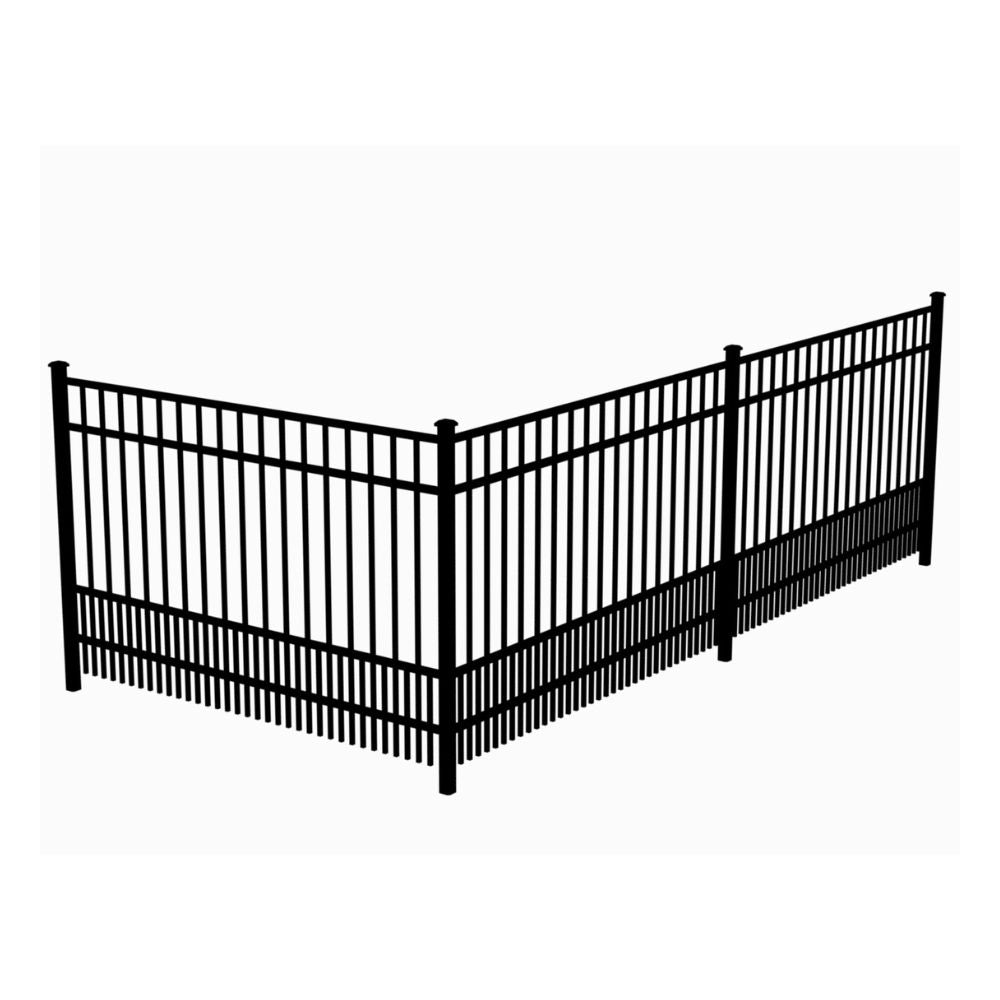 Commercial Fence 4’ H x 6’ W Aluminum Long Islander Style - iDeal