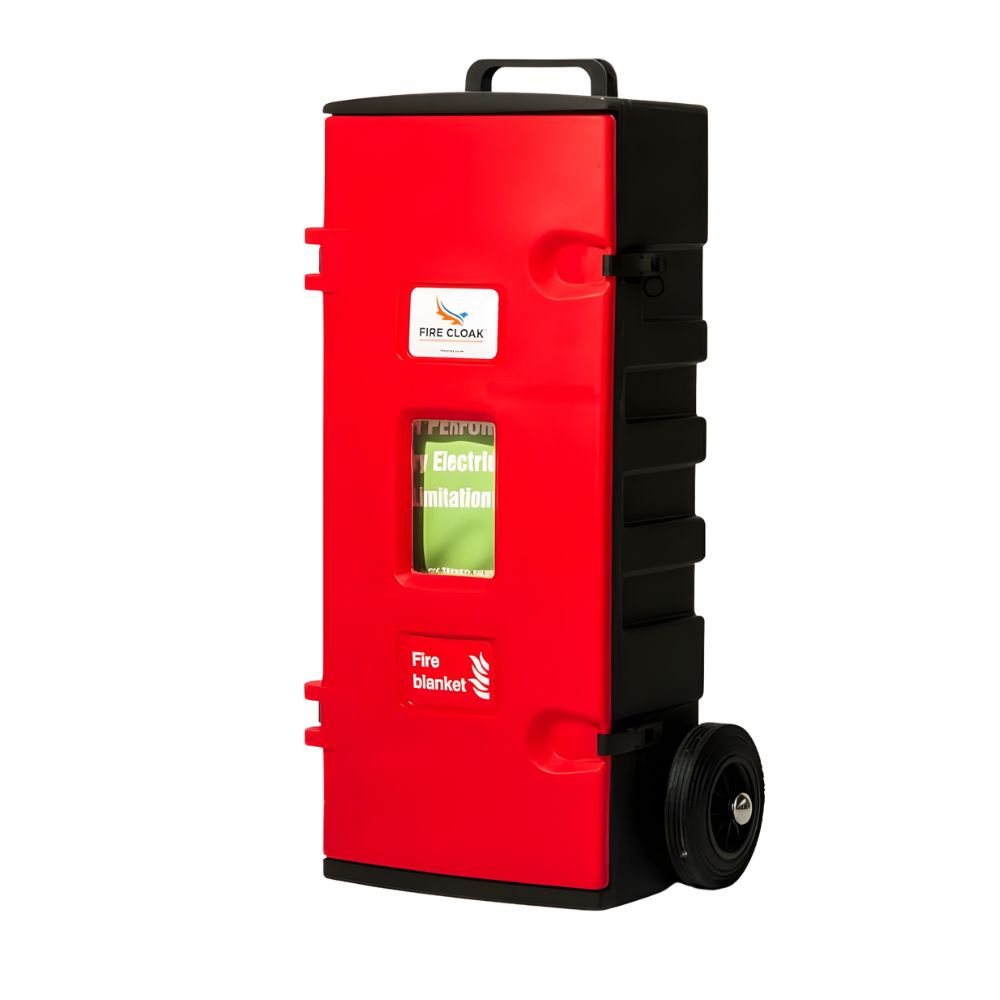 Fire Cloak USA EV Car Fire Blanket Wall Mount Storage Box | ASE