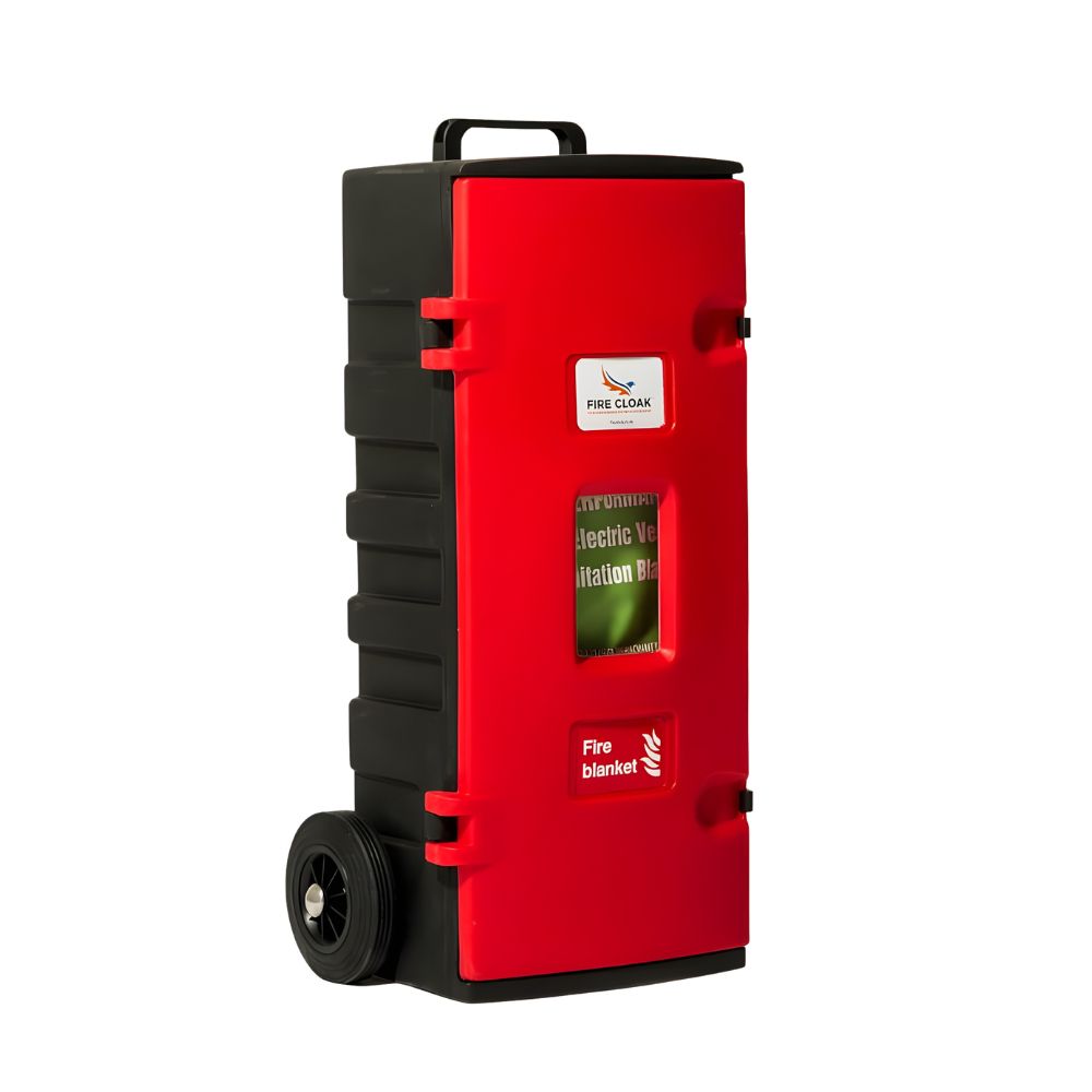 Fire Cloak USA EV Car Fire Blanket Wall Mount Storage Box | ASE
