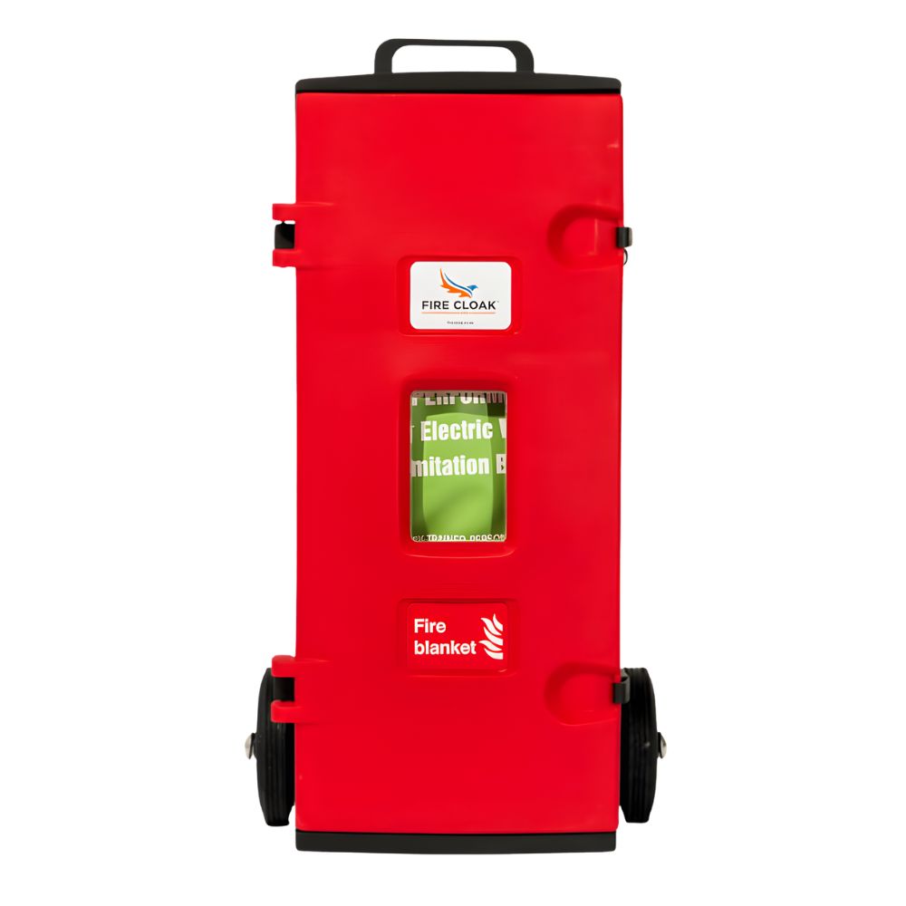 Fire Cloak USA EV Car Fire Blanket Wall Mount Storage Box | ASE