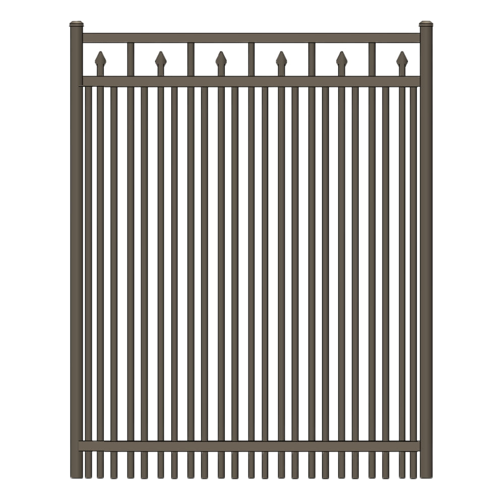 Parkway Walk Gate 4’ H x 4’ W Aluminum Floridian Style - iDeal (Bronze) | All Security Equipment