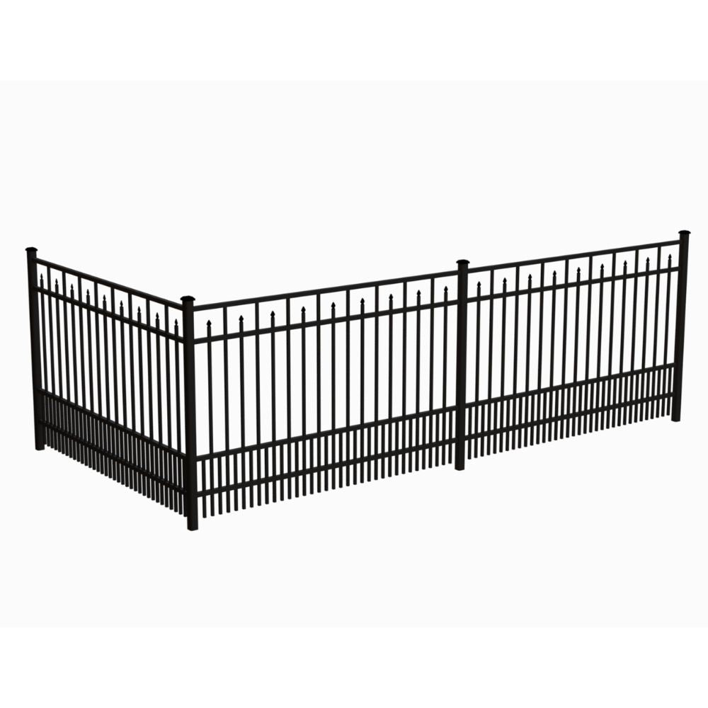 Commercial Fence 4’ H x 6’ W Aluminum Floridian Style - iDeal