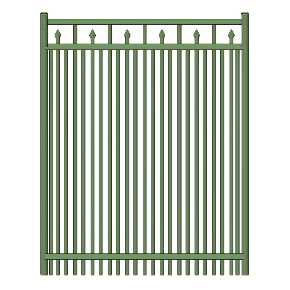 Residential Walk Gate 4’ H x 4’ W Aluminum Floridian Style - iDeal (Hunter Green) | All Security Equipment