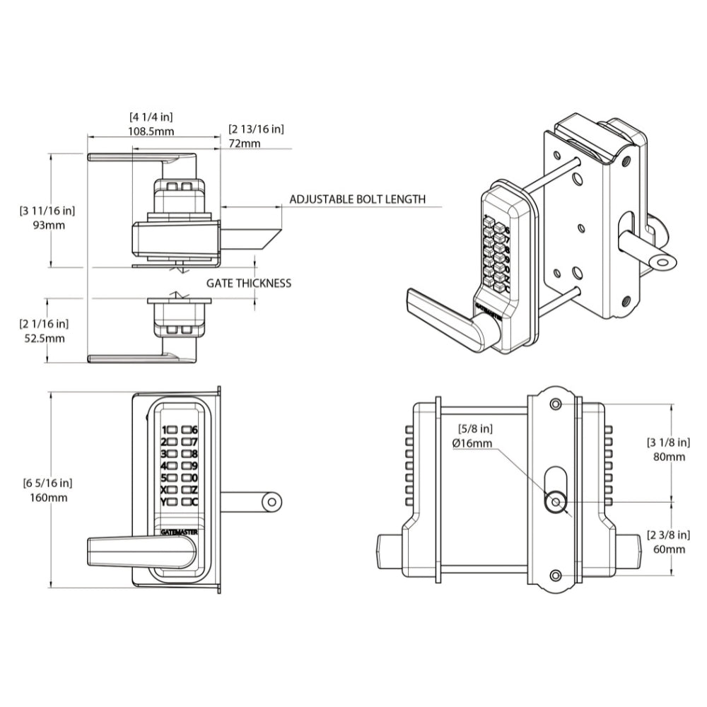 GateMaster BDGSWRR Superlock 2.0 RapidReset Surface-Mounted | ASE