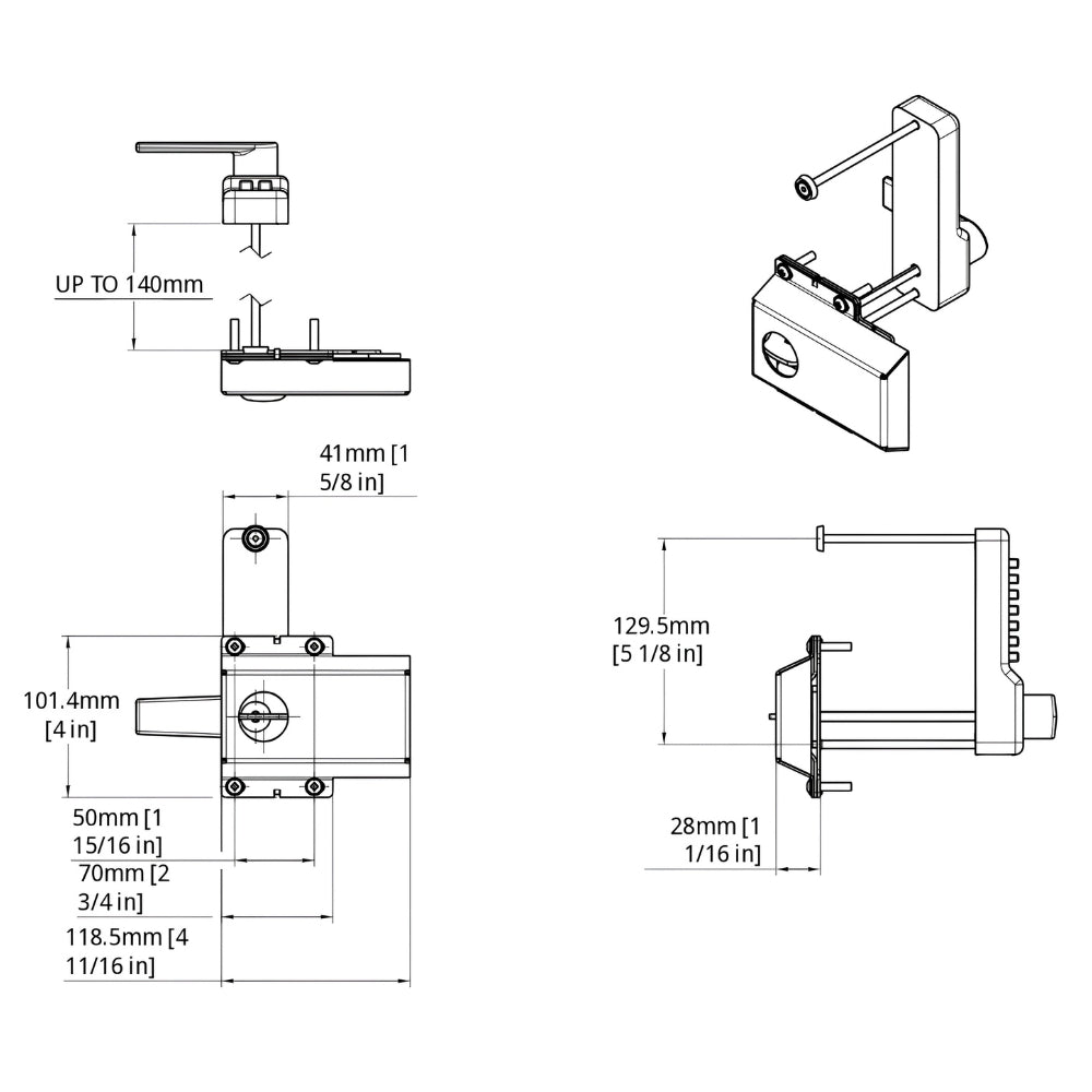 GateMaster SLDSRR Superlatch Code Gate Lock | All Security Equipment