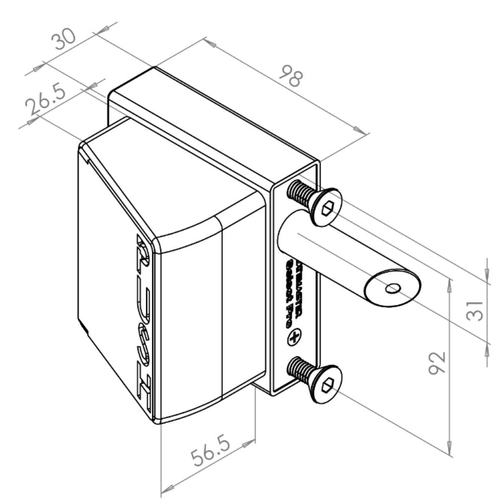Gatemaster Bolt-on Quick Exit Digital Access - Left-Hand - 10-30 mm Gate | All Security Equipment