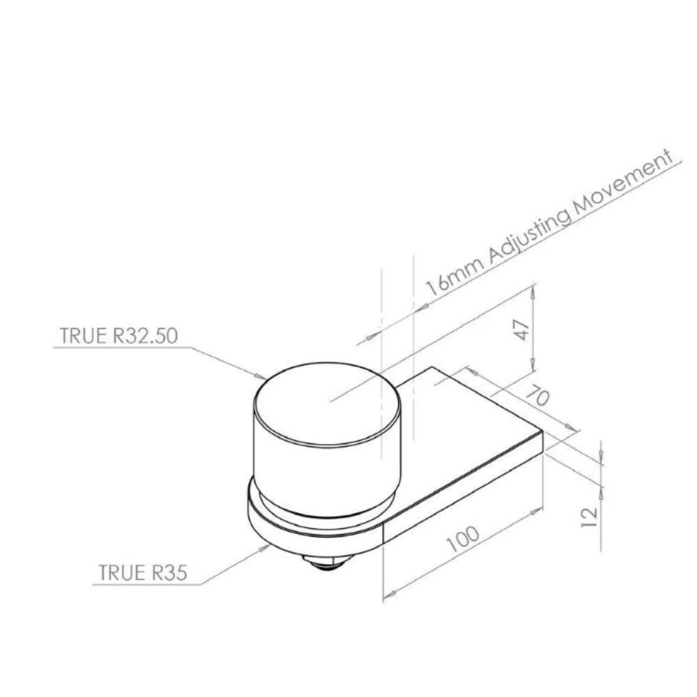 Gatemaster Stop-Hinge With Bottom Pivot | All Security Equipment