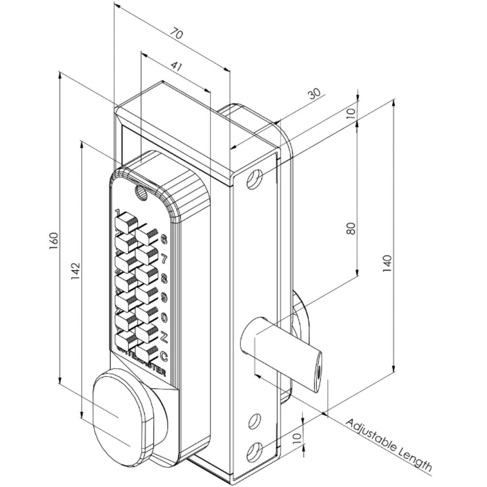Gatemaster Superlock Digital Pad - Double-Sided BDG1030 
