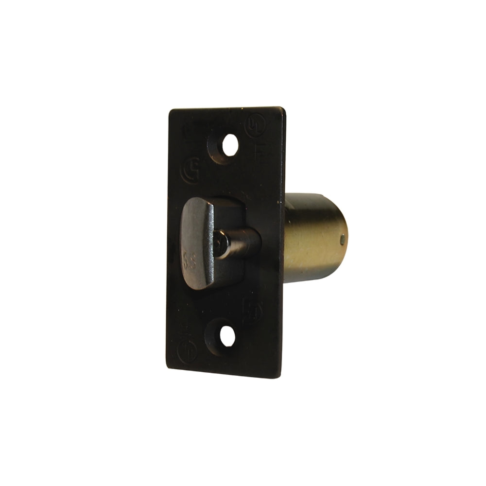 General Lock Corner Deadlatch for Cylindrical Knob/Leverset (Dark Bronze) | ASE