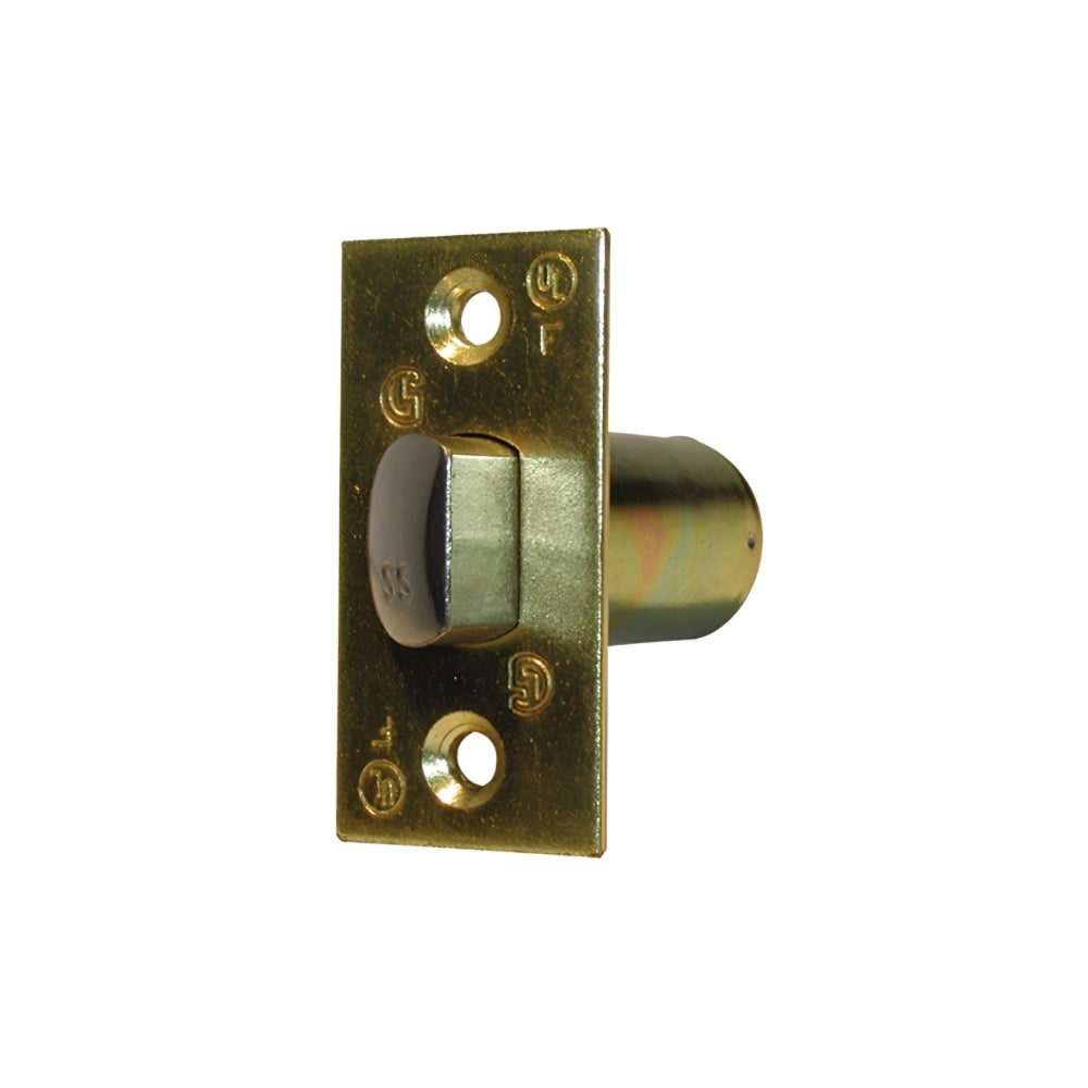 General Lock Grade 2 Corner Spring Latch for Cylindrical Knob/Leverset (Bright Brass) | ASE