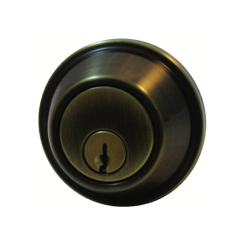 General Lock D160 609 6WL C Antique Brass Grade 2 Single Cylindrical Deadbolt (Schlage C Keyway) | All Security Equipment