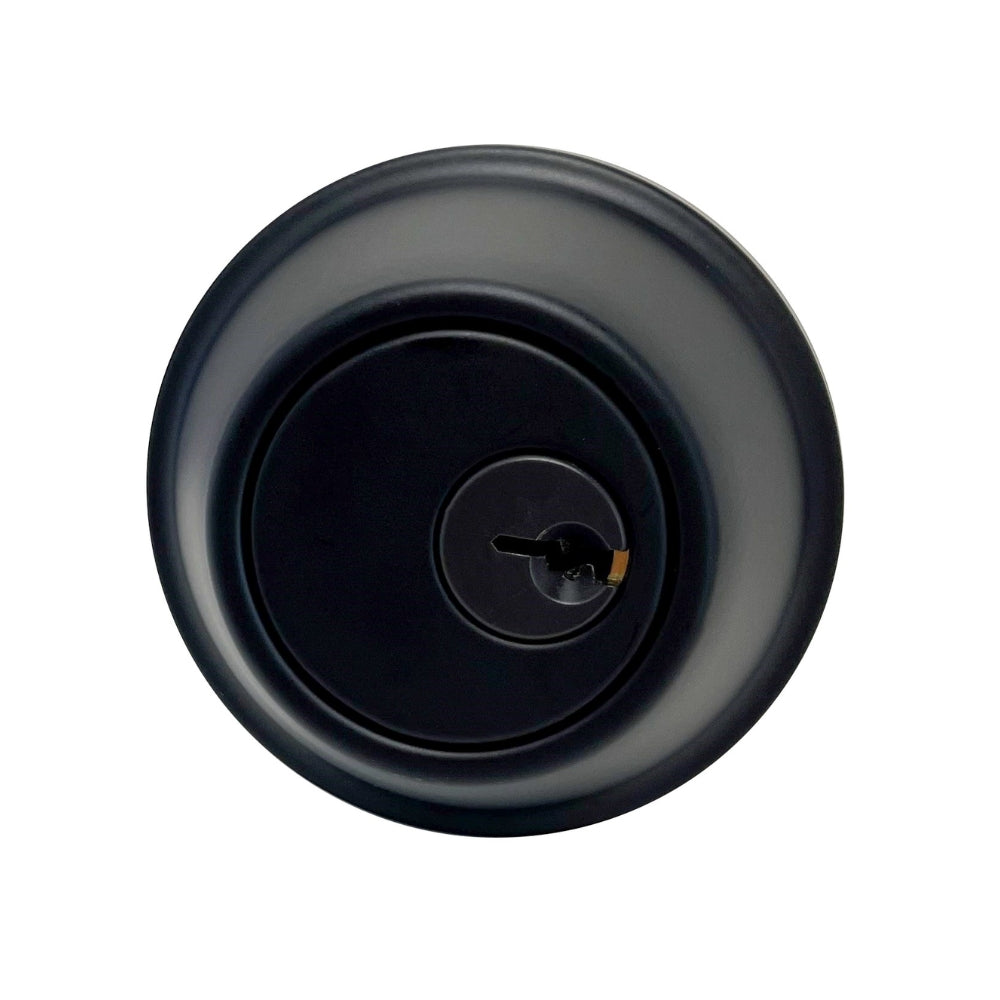 General Lock D160 622 6WL C Flat Black Grade 2 Single Cylindrical Deadbolt (Schlage C Keyway) | All Security Equipment