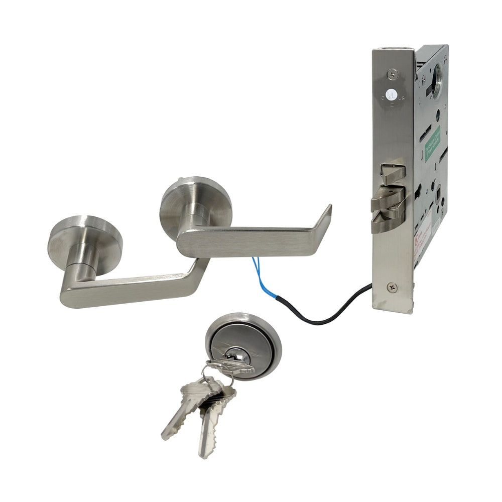 General Lock GM9180EU 24VDC RR 630 C Grade 1 Electrified Storeroom Mortise Lock (Rose Trim) | All Security Equipment