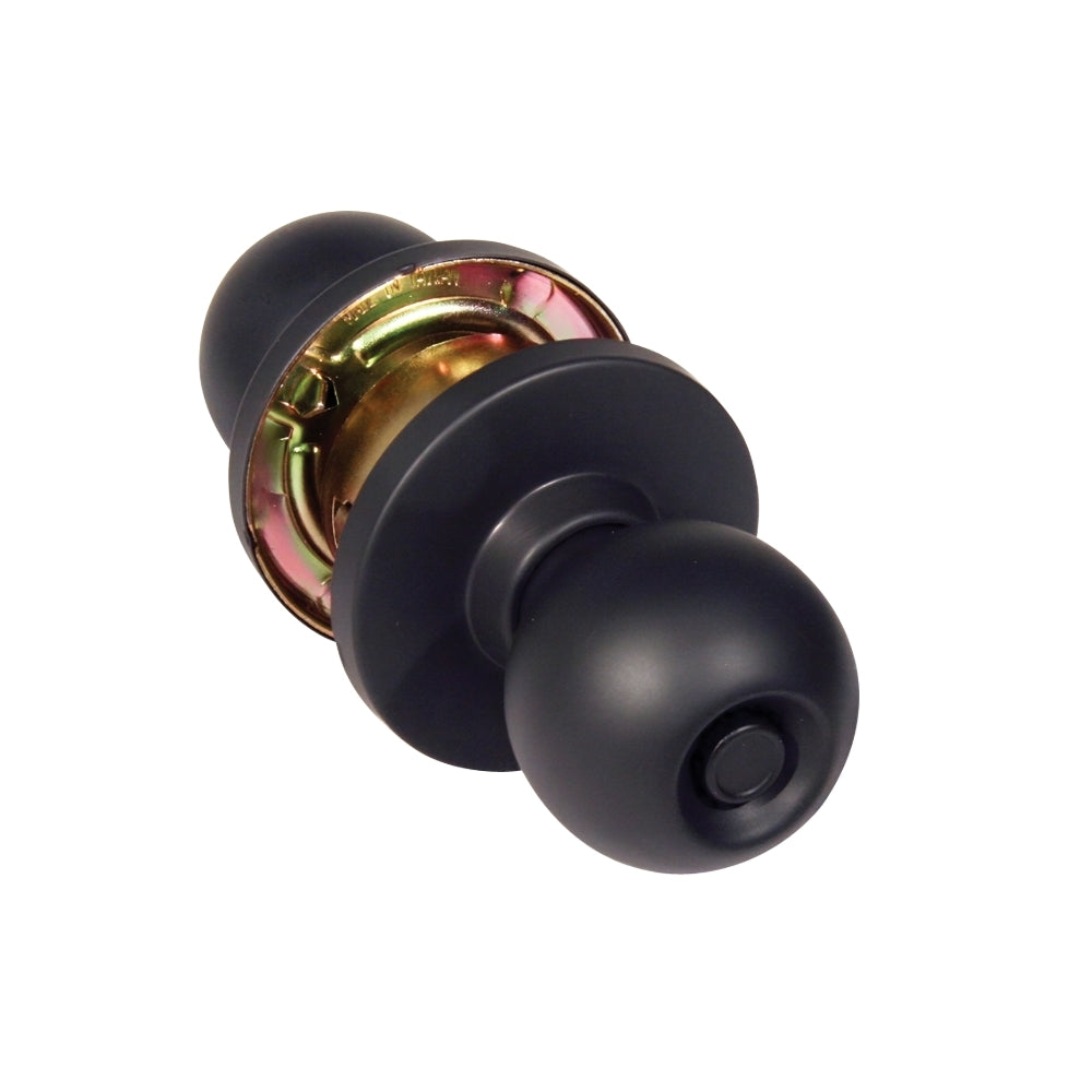 General Lock K240B-613-LL-ANSI Rubbed Bronze Grade 2 Cylindrical Privacy Ball Knobset (Less Latch) | ASE