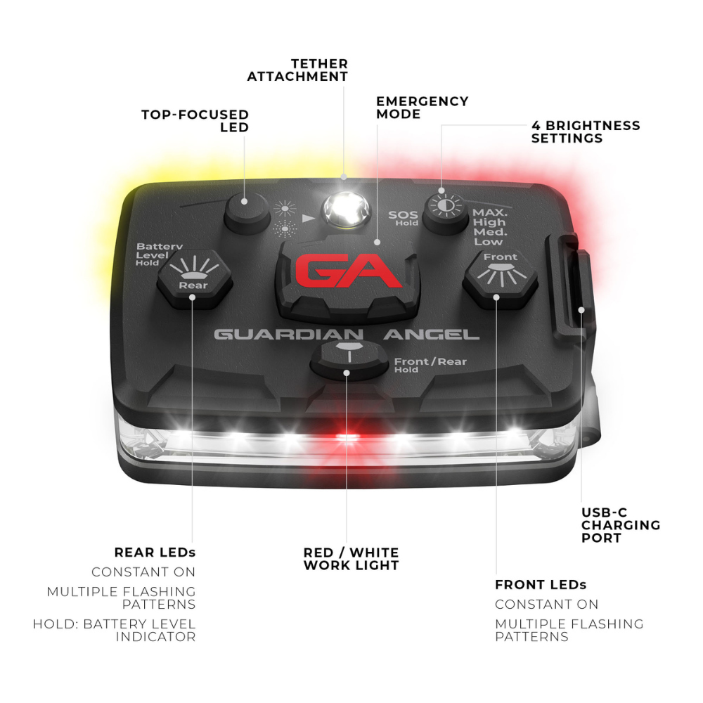 Guardian Angel White / Red & Yellow Elite Series | ELT-W/RY