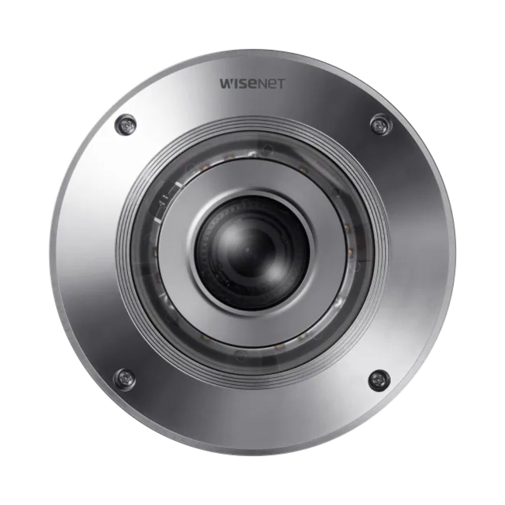 Hanwha Vision 12MP Stainless Steel IR Fisheye Camera | All Security Equipment
