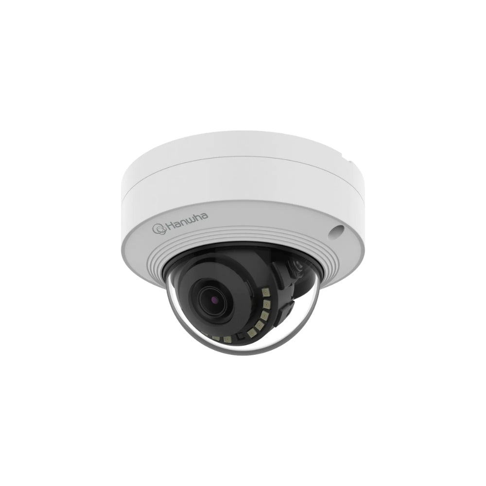 Hanwha Vision 4K AI IR Mini Vandal Dome Camera with Fixed Lens | All Security Equipment