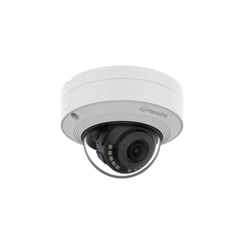 Hanwha Vision 4K AI IR Mini Vandal Dome Camera with Fixed Lens | All Security Equipment