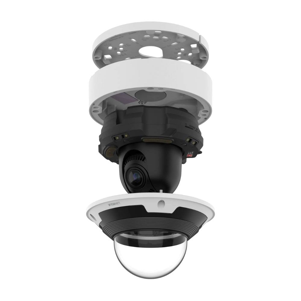 Hanwha Vision 4K IR Outdoor Vandal Dome AI PTRZ Camera | All Security Equipment