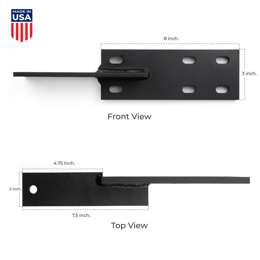 Heavy Duty Bracket for LA400/412 Gate Operators Pull to Open no Square U bolts FAS-BKT-400-NO-PULL | All Security Equipment