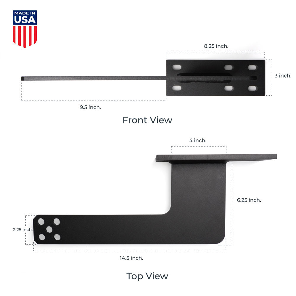 Heavy Duty Bracket for LA500 Swing Gate Operators Push to Open no Square U bolts FAS-BKT-500-NO-PUSH | All Security Equipment