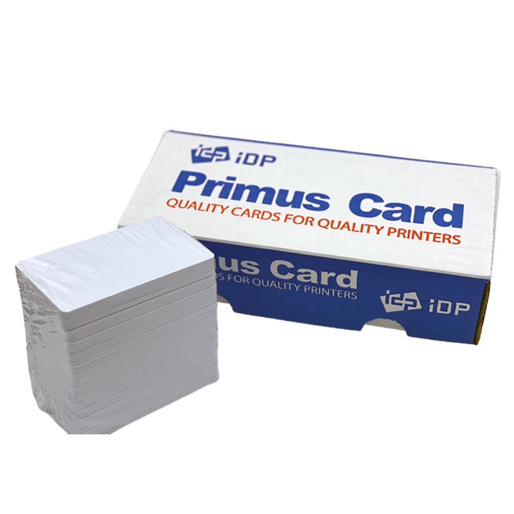 IDP Primus PVC White Cards (500pcs.) 900001 | All Security Equipment