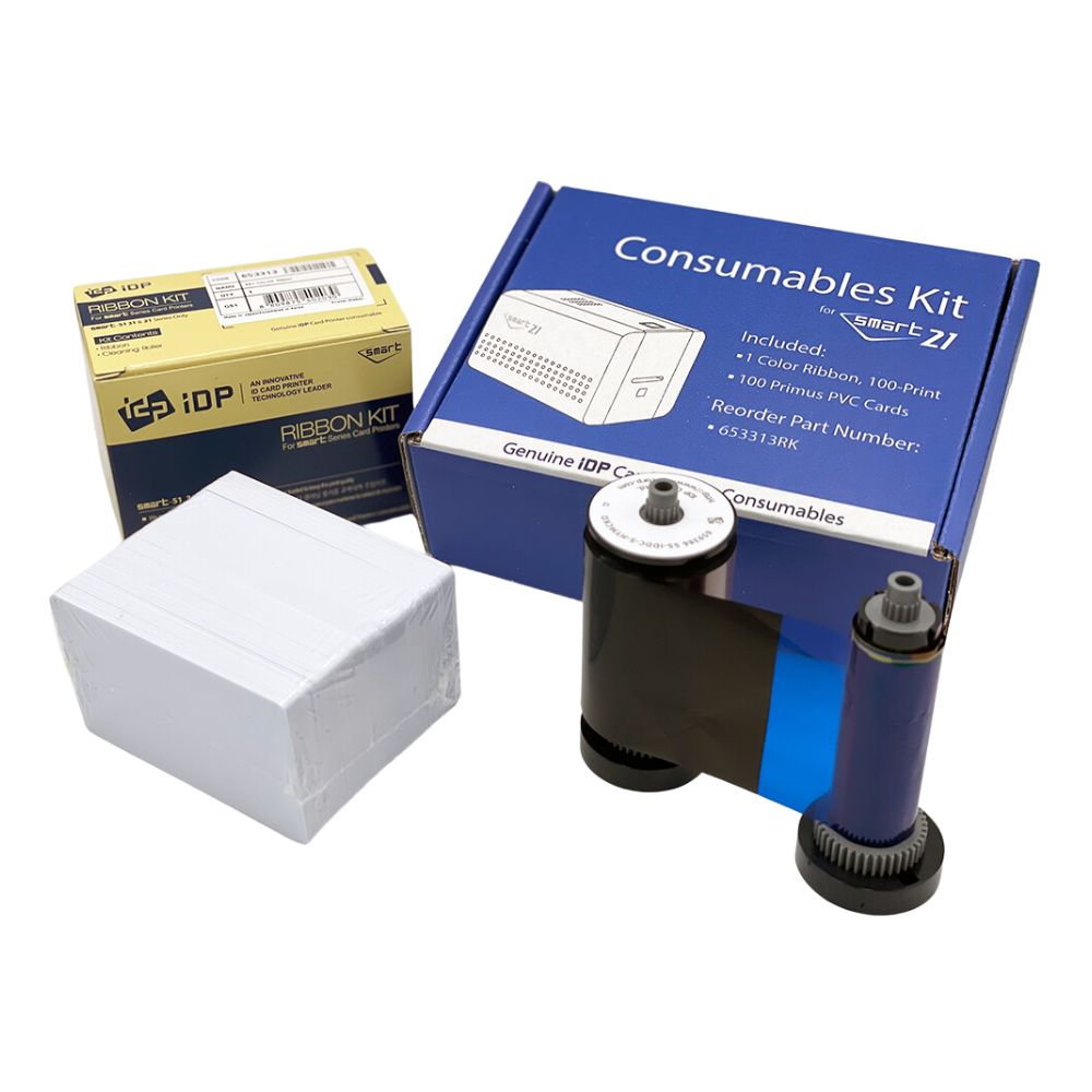Smart 21 Ribbon Kit IDP SMART-21 YMCKO Ribbon Kit 653313RK | All Security Equipment