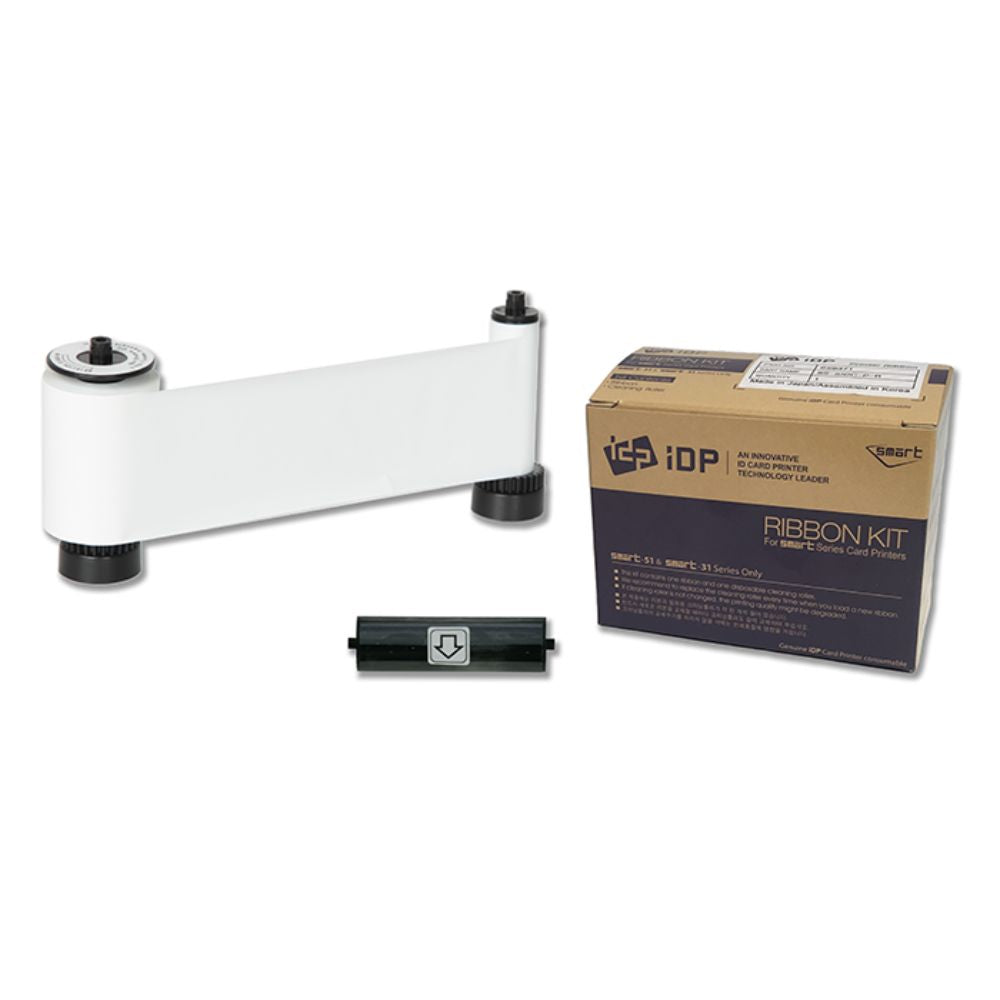 IDP SMART-31 & 51 Series W Resin White Ribbon 1200 cards/roll 659370