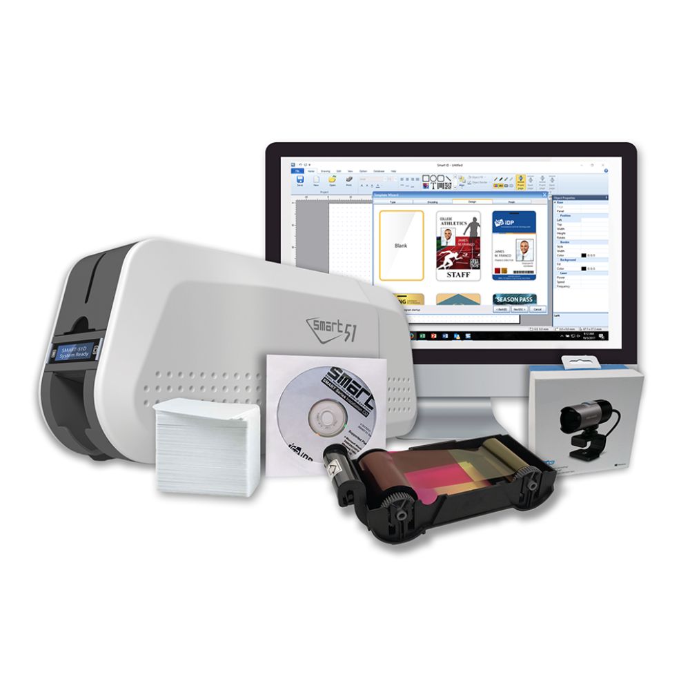 IDP SMART-51DM Duplex ID Card Printer with  Magnetic Encoding