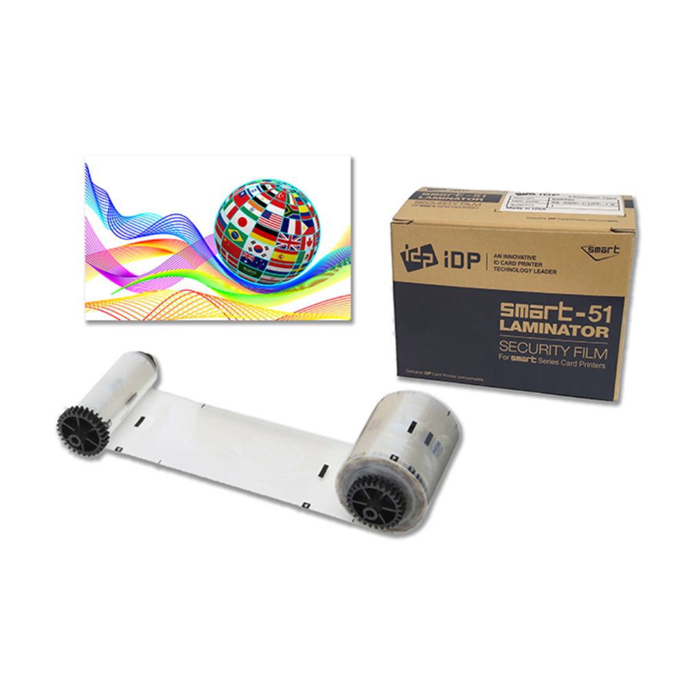 IDP SMART-51L Laminate Film (Globe Flags) 659392