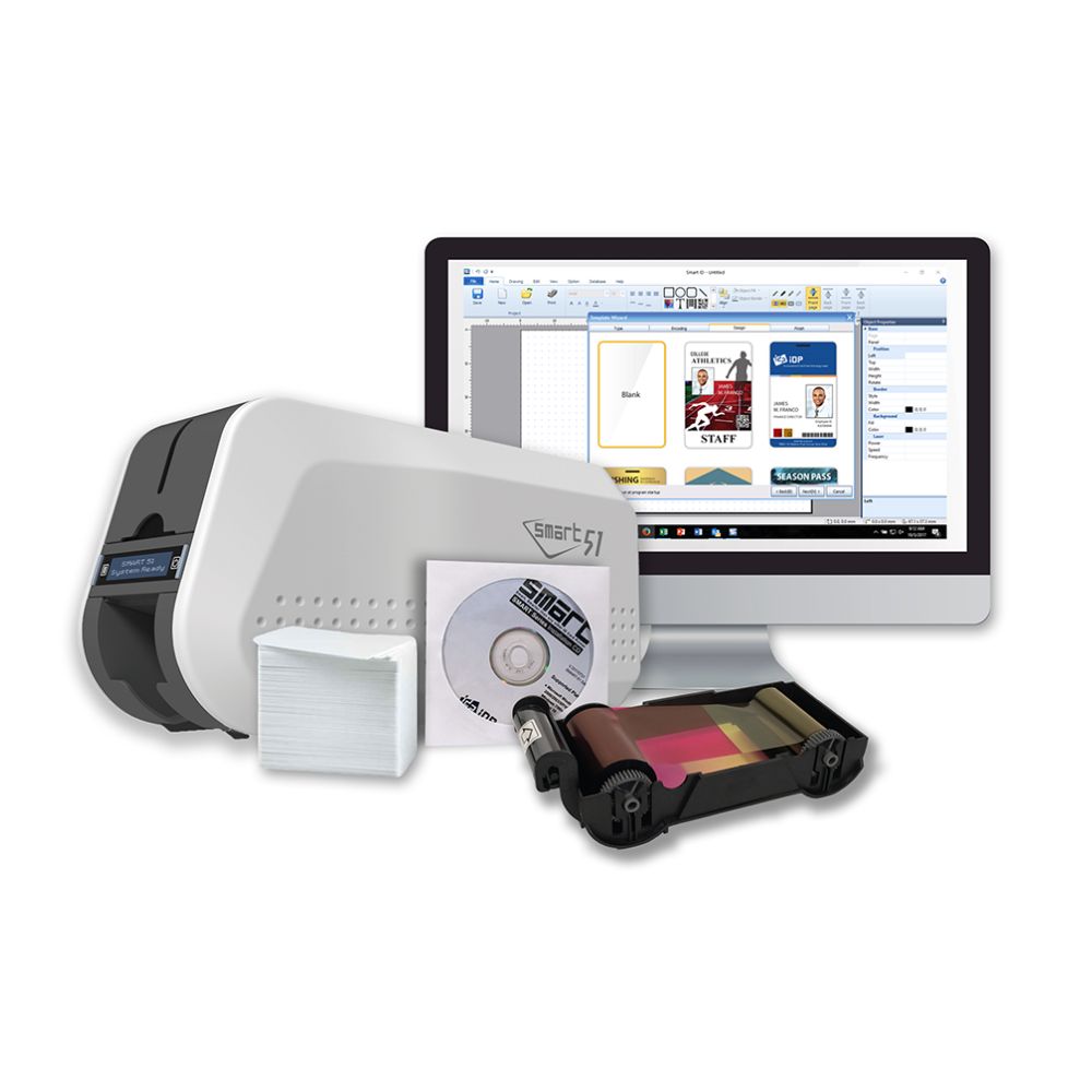 IDP SMART-51SM Simplex ID Card Printer with Magnetic Encoding