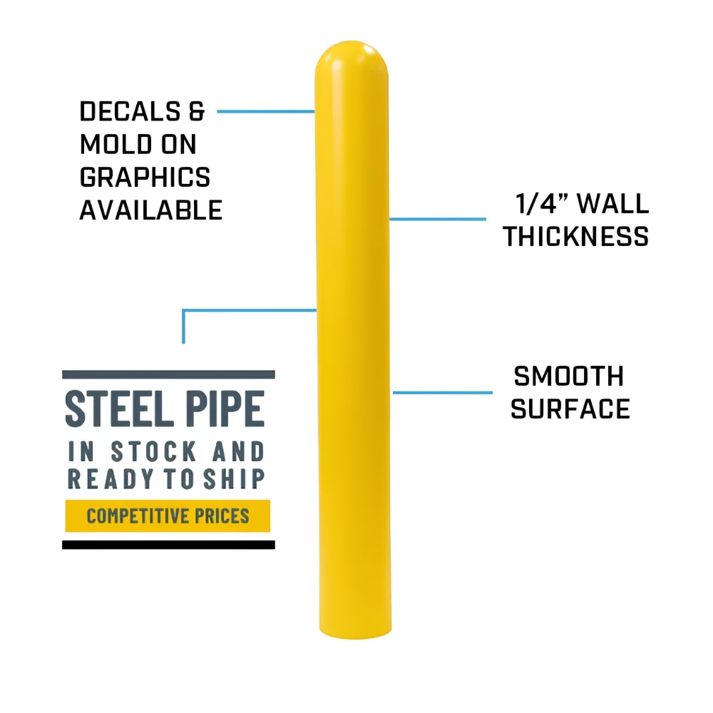 Ideal Shield 4" (1/4" Thick) Dome Top Bollard Cover
