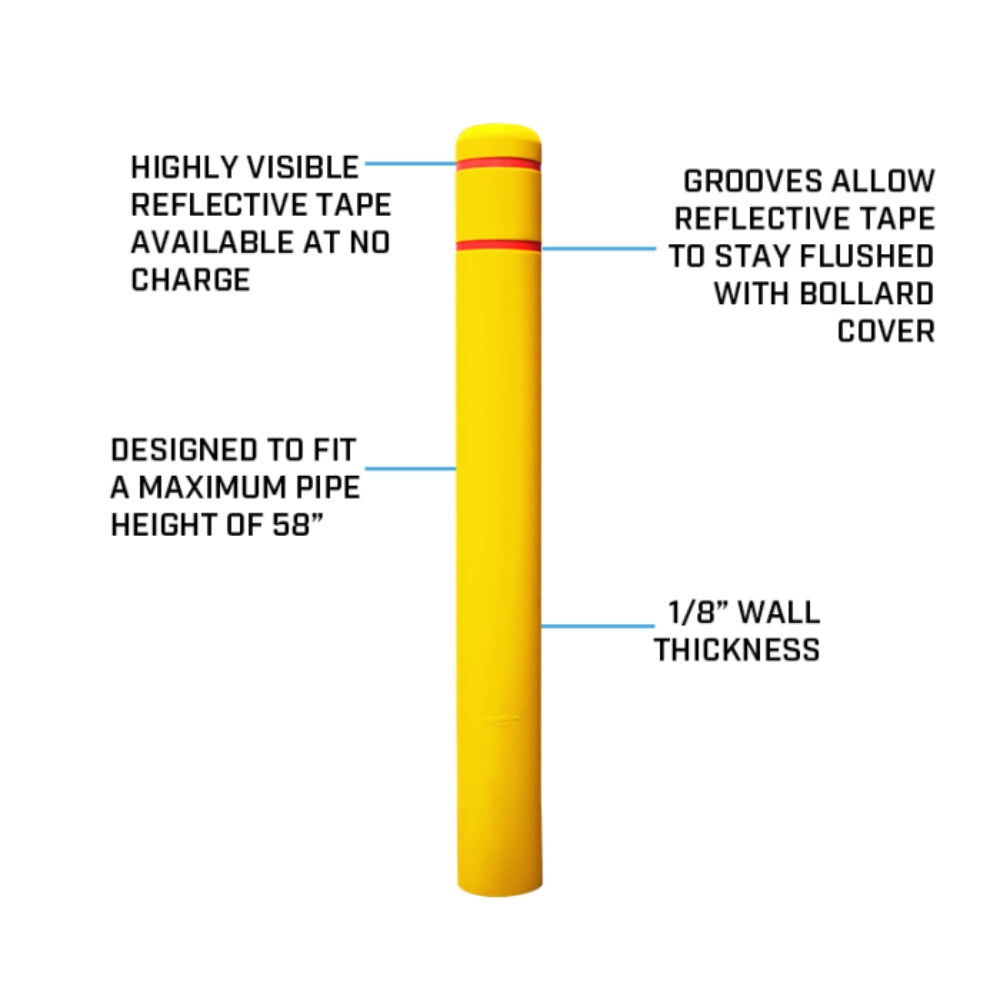 Ideal Shield 67" Flat Top Bollard Cover with Tape