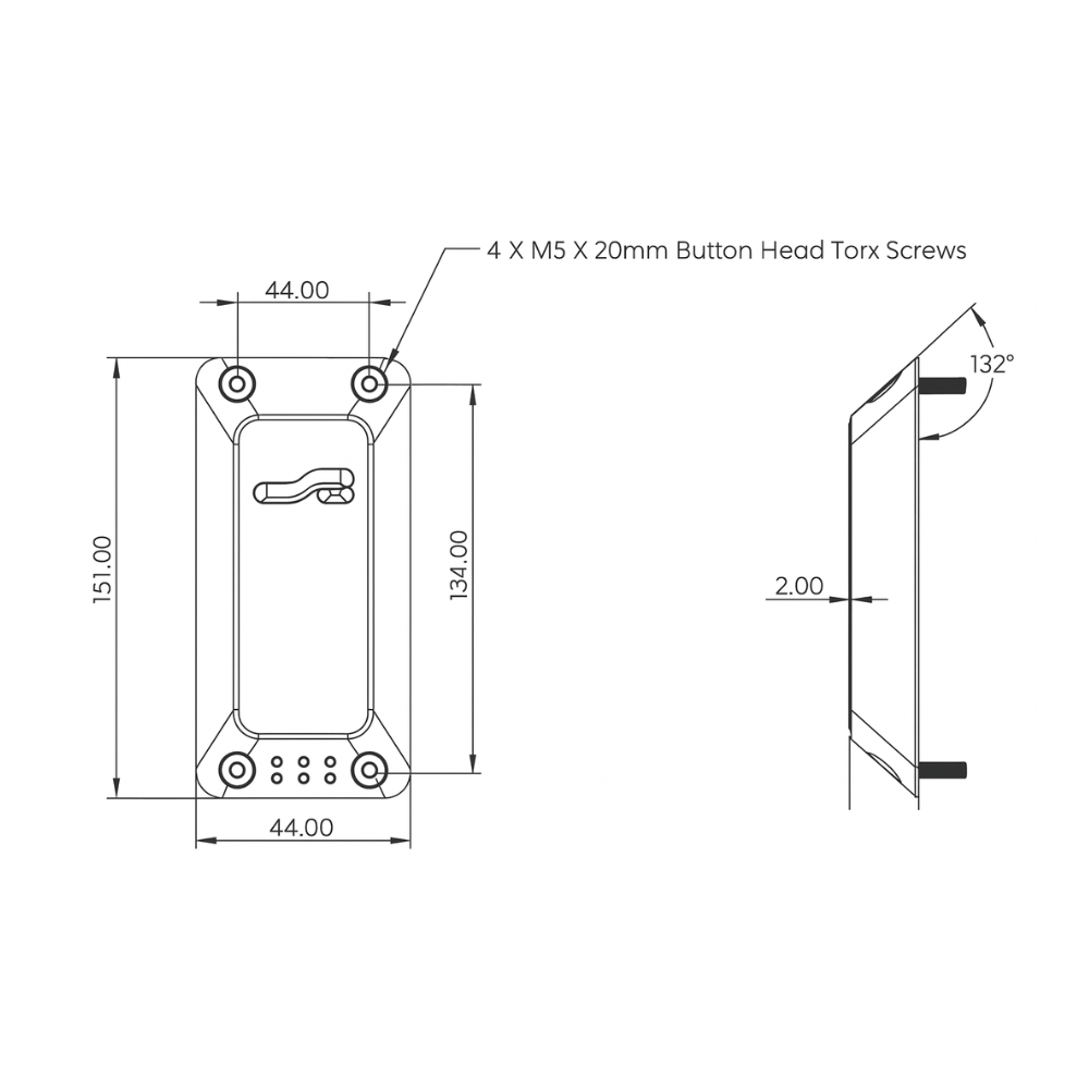 Inner Range 999034 SIFER Reader Vandal Resistant Cover - Standard | All Security Equipment