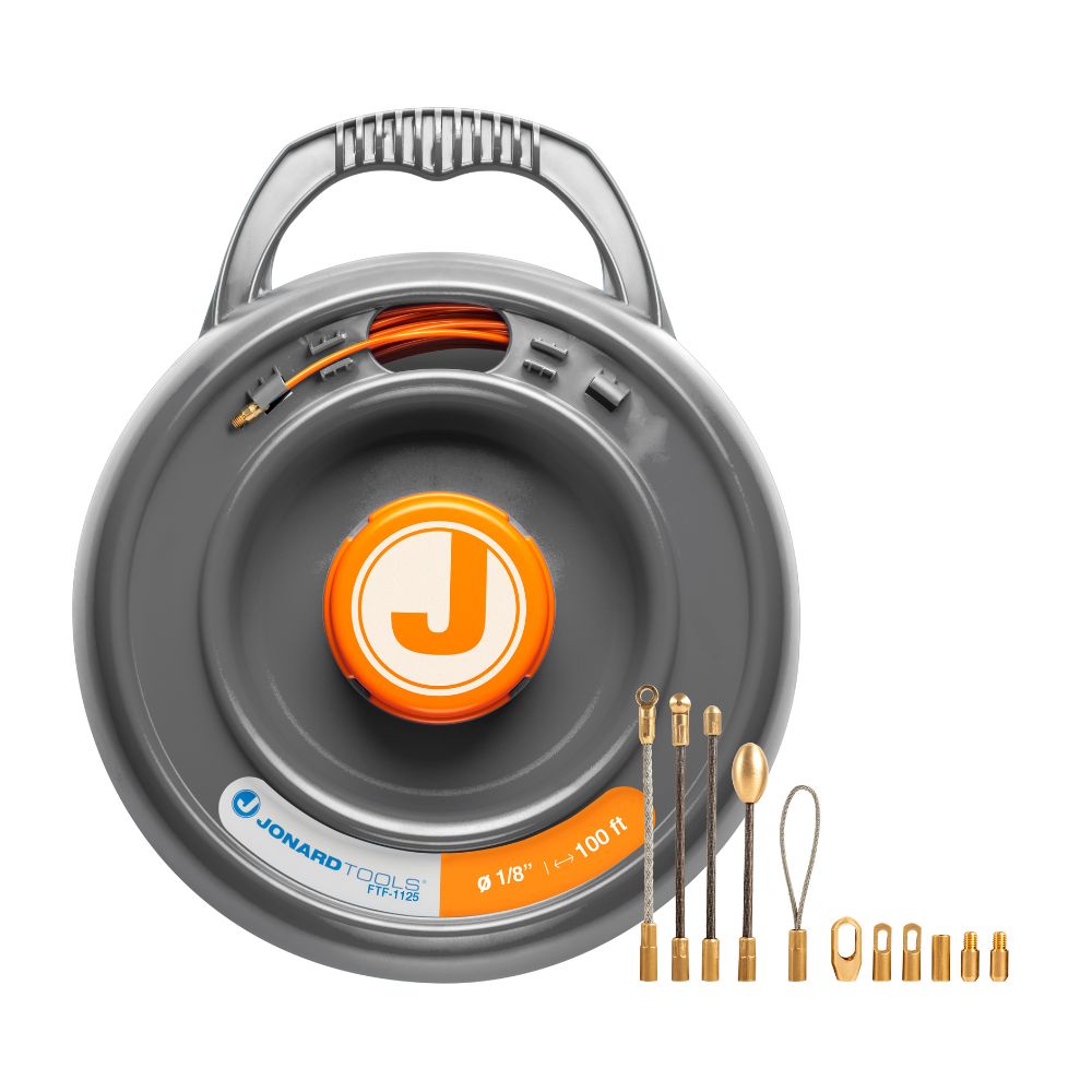 Jonard Tools 100' Fiberglass Fish Tape Rodder FTF-1125