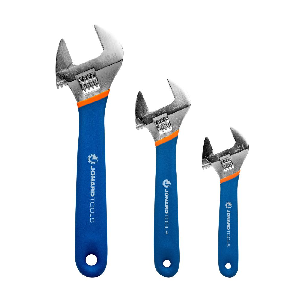 Jonard Tools 3 Piece Adjustable Wrench Set AW-6810