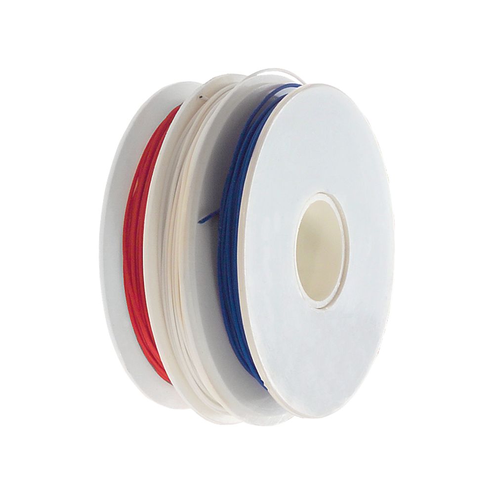 Jonard Tools R-30-TRI 30 AWG Kynar® Wire, Red White Blue, 50 ft (Three Rolls) | All Security Equipment