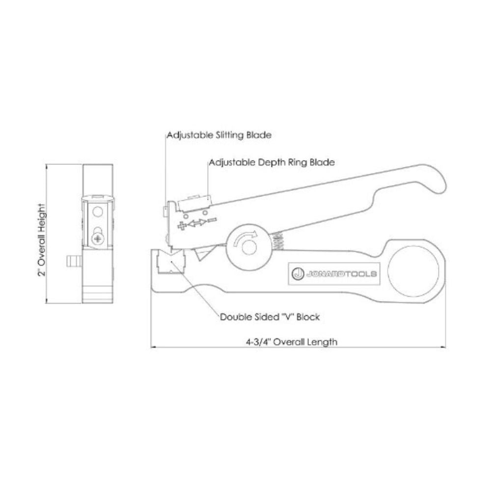 Jonard Tools Cable Slit & Ring Tool CSR-1575 | All Security Equipment