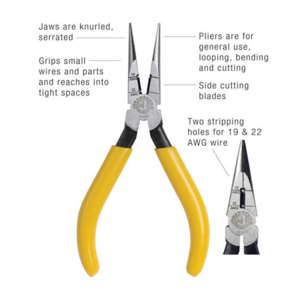 Jonard Tools JIC-203 Long Nose Switchboard Pliers | All Security Equipment