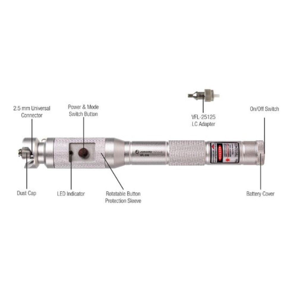 Jonard Tools Rugged Visual Fault Locator Kit VFL-300