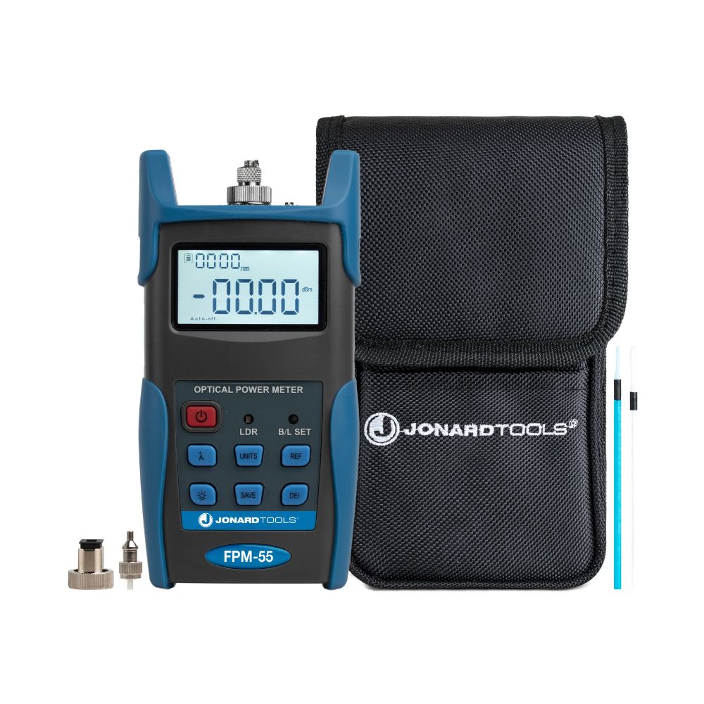 Jonard Tools Fiber Optic Power Meter with Data Storage FPM-55