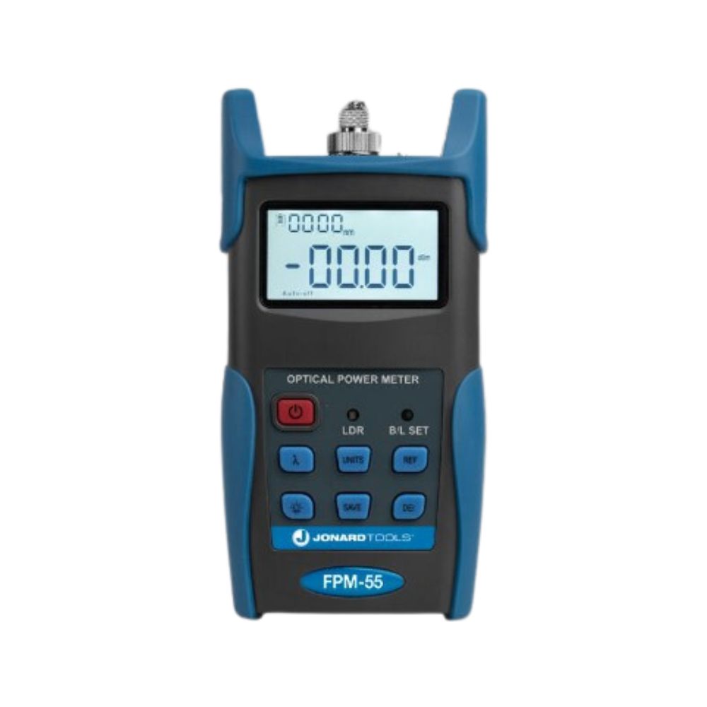 Jonard Tools Fiber Optic Power Meter with Data Storage FPM-55